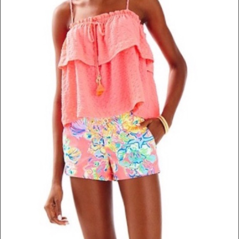 LILY PULITZER Mays Top in Hot Pink Size XS